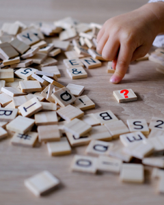 Playing scrabble